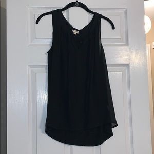 Black Flowy Tank Top